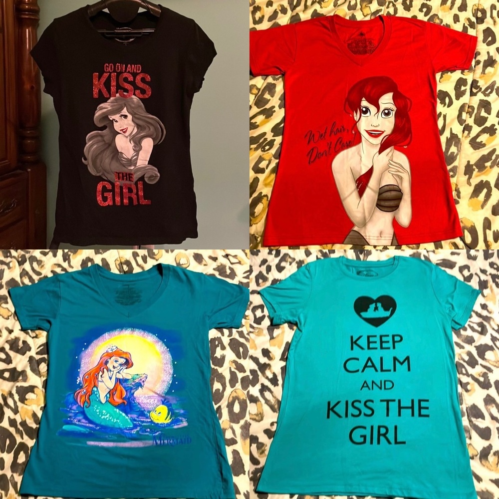 A little mermaid lover’s dream shirt bundle! All 4 shirts included!